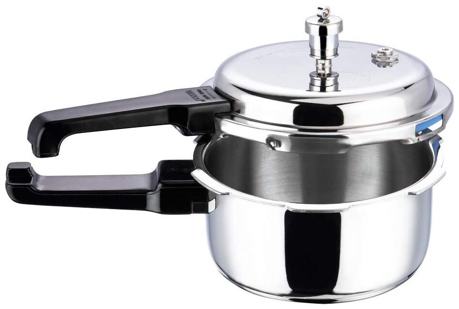 

Vinod Cookware Platinum Triply Induction Friendly Pressure Cooker 3 L