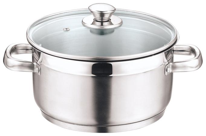 

Vinod Cookware Stainless Steel Induction Friendly Two Tone Sauce Pot