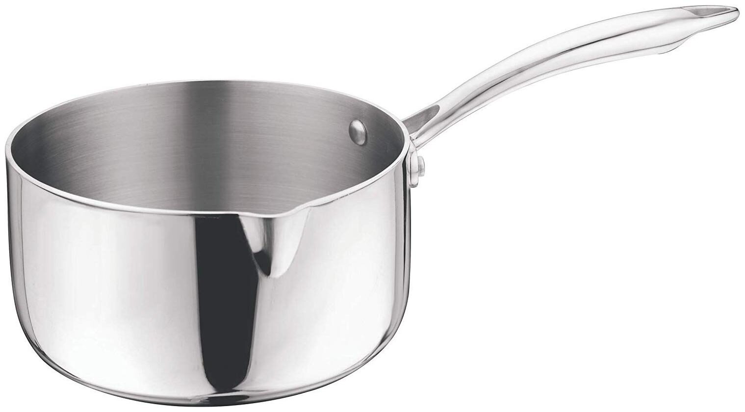 

Vinod Cookware Platinum Triply Induction Friendly Stainless Steel Milk Pan 16cm 1 5 L