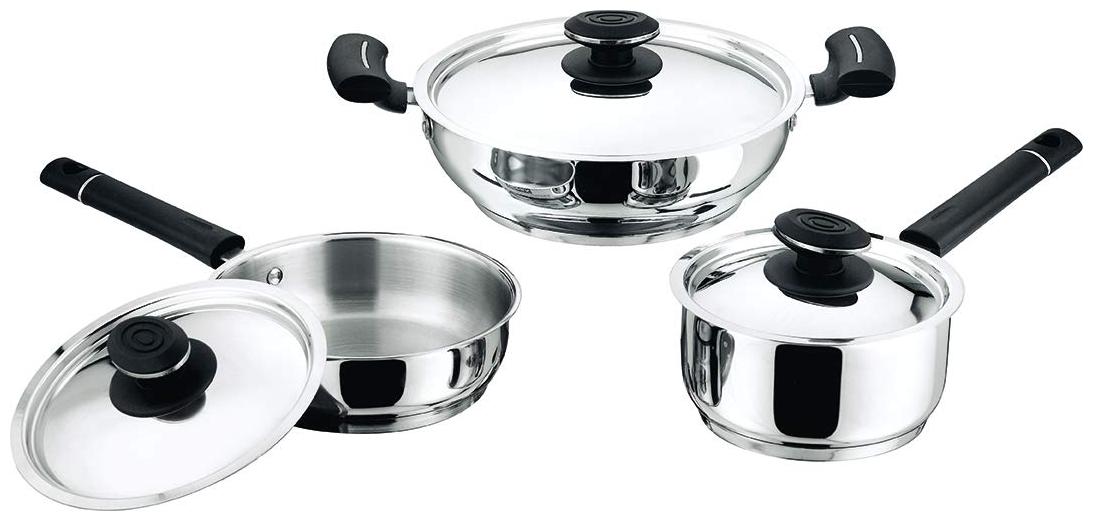 

Vinod Cookware Induction Friendly Stainless Steel Tivoli