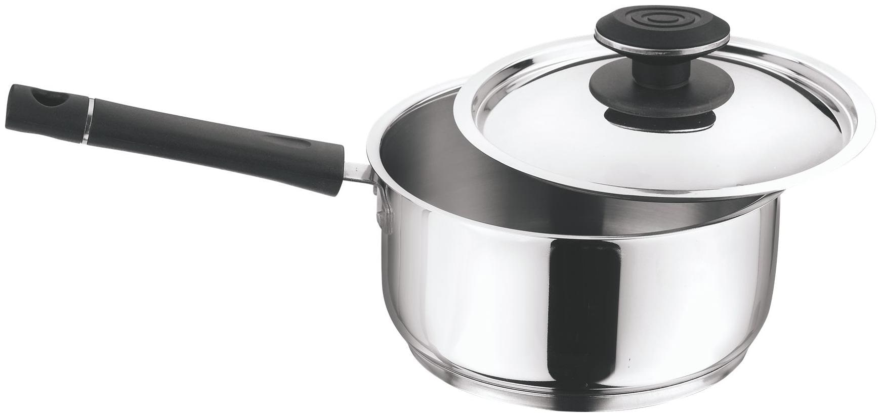

Vinod Cookware Tivoli Sauce Pan with Lid 18 cm 2 3 L Stainless Steel