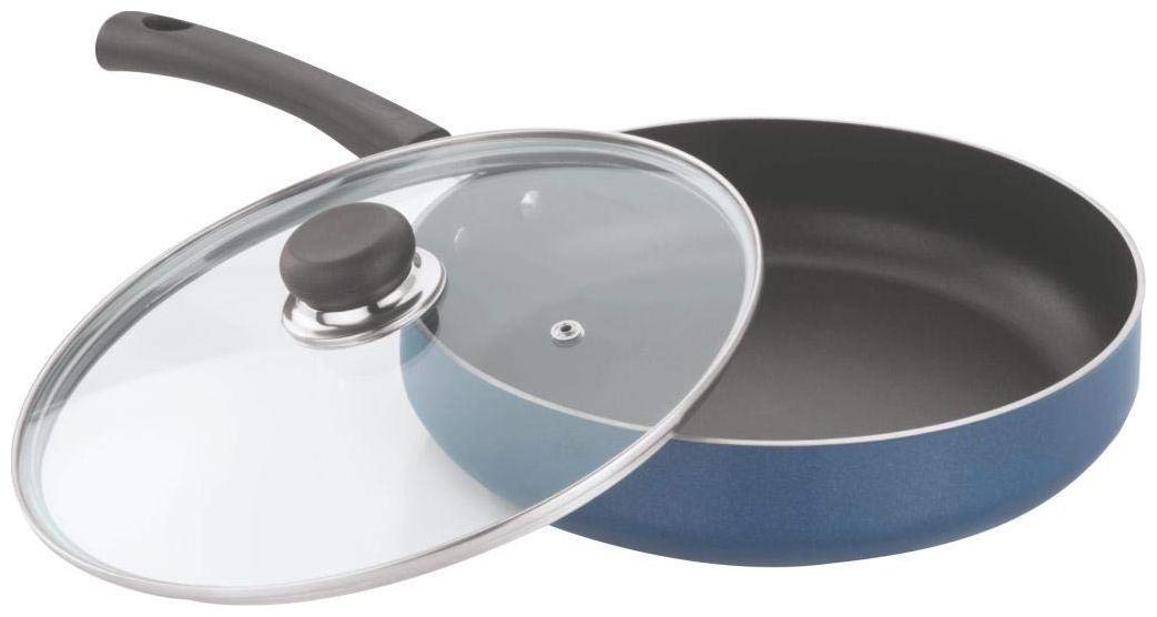 

Vinod Cookware Zest Non Stick Deep Fry Pan with Glass Lid- 28 cm