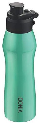 

Vinod Cookware Green Thermosteel bottles ( 600 ml Set of 1 )