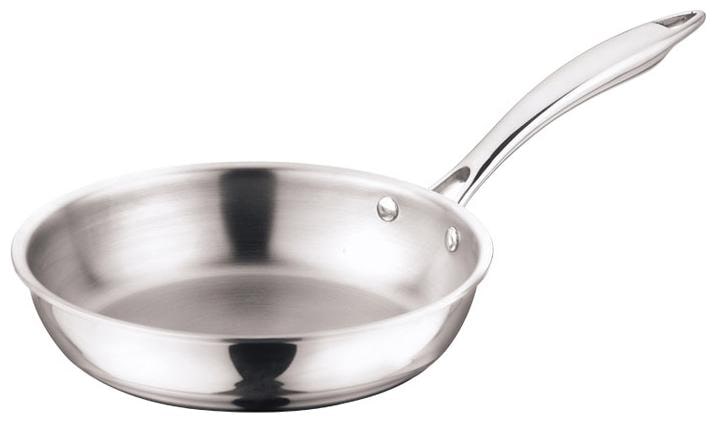 

Vinod Cookware Platinum Triply Induction Friendly Stainless Steel Fry Pan 22 cm