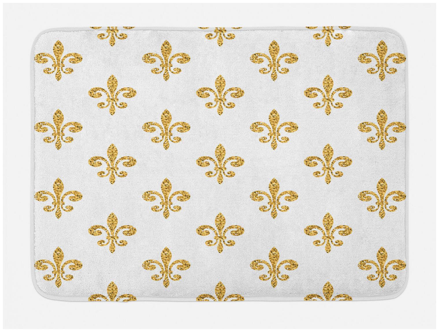 

Vintage Bath Mat European Lily Noble Non-Slip Plush Mat 29 5 X 17 5 Inches