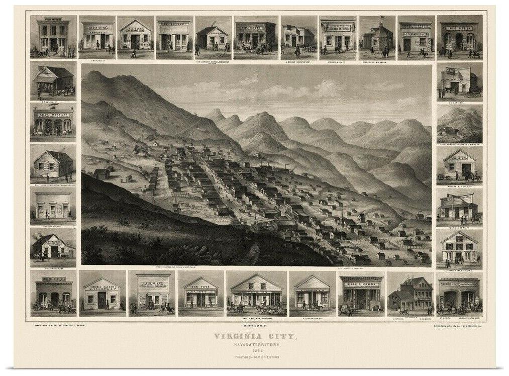 Map Of Virginia City Nevada