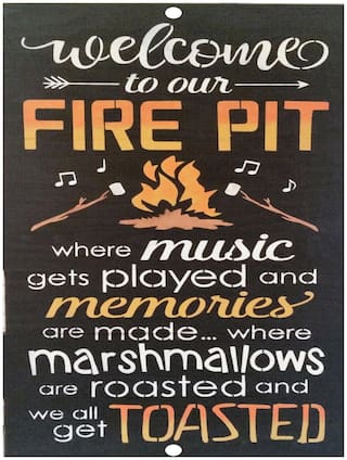 Buy Vintage Retro Welcome To Our Fire Pit Get Toasted Relax