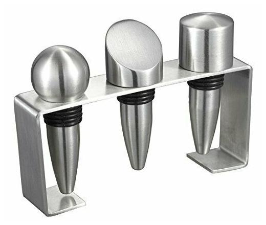 

Visol Barlow Stainless Steel Wine Stoppers with Rectangular Stand