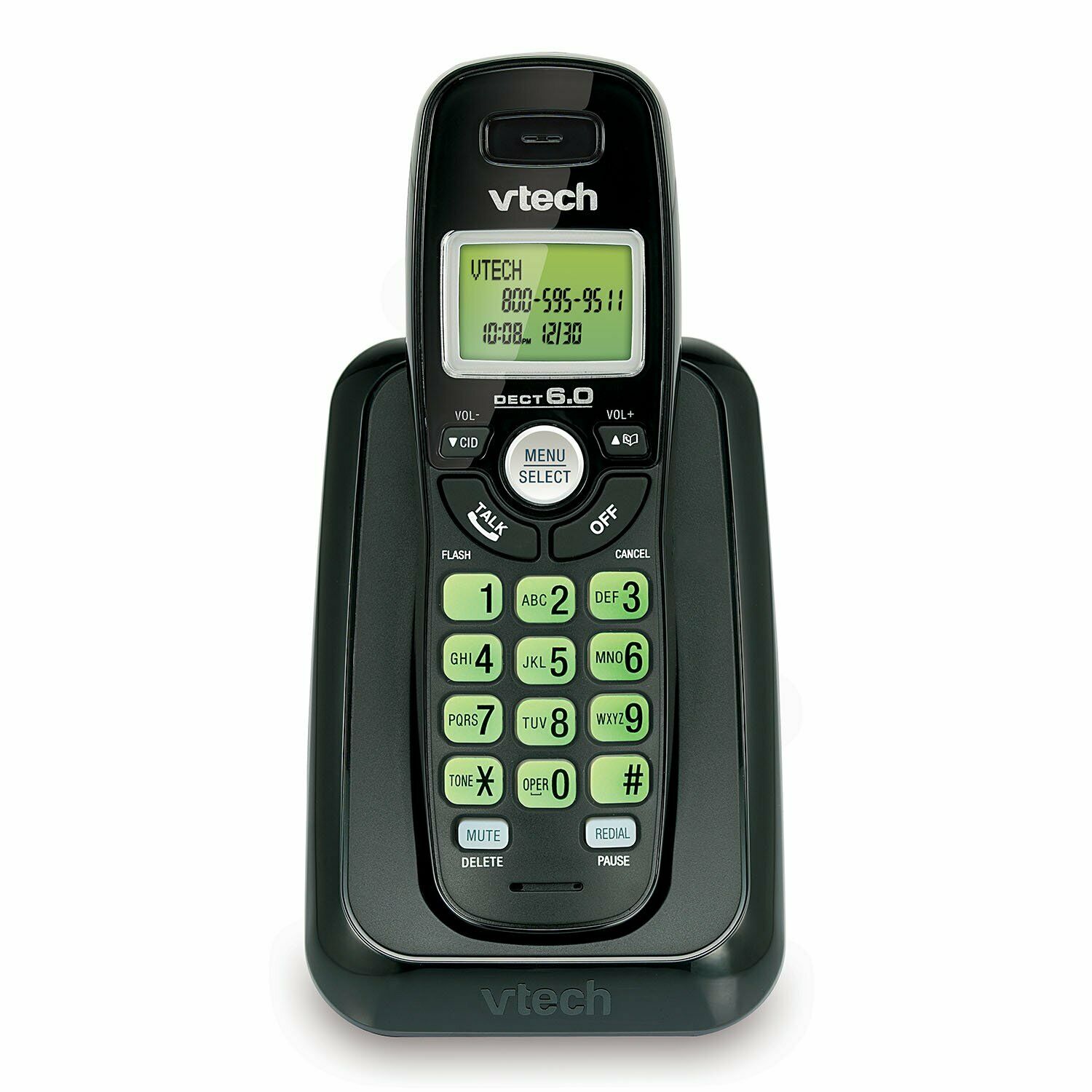 

VTech CS6114-11 DECT 6 0 Cordless Phone with Caller ID Call Waiting Black