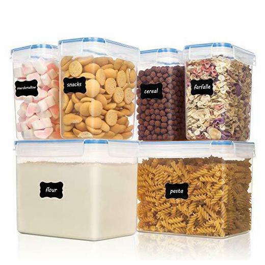 

Vtopmart Airtight Food Storage Containers 6 Pieces - Plastic PBA Free (Blue)