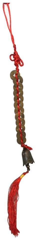 

Vyne Feng Shui 12 Lucky Coins Bell Car Wall Hanging for Good Luck Wealth and Protection Door Hanging for Positivity