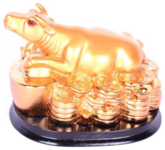 

Vyne fengshui Wish fulfilling Cow on small golden coins
