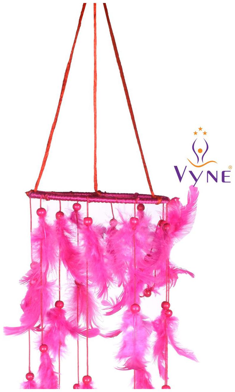 

Vyne pink chandelier dream catcher attracts positive dreams