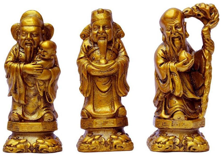 

Vyne Vastu fengshui fuk luk sau statues for health wealth prosperity