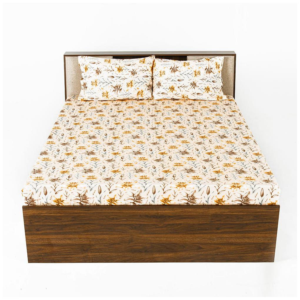 

Wakefit Cotton Floral Double Size Bedsheet 200 TC ( 1 Bedsheet With 2 Pillow Covers Multi )