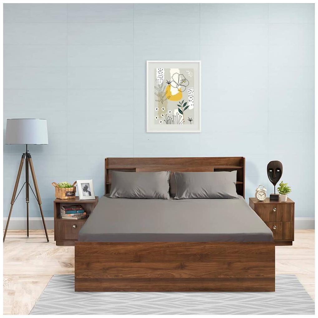 

Wakefit Cotton Solid Double Size Bedsheet 200 TC ( 1 Bedsheet With 2 Pillow Covers Grey )