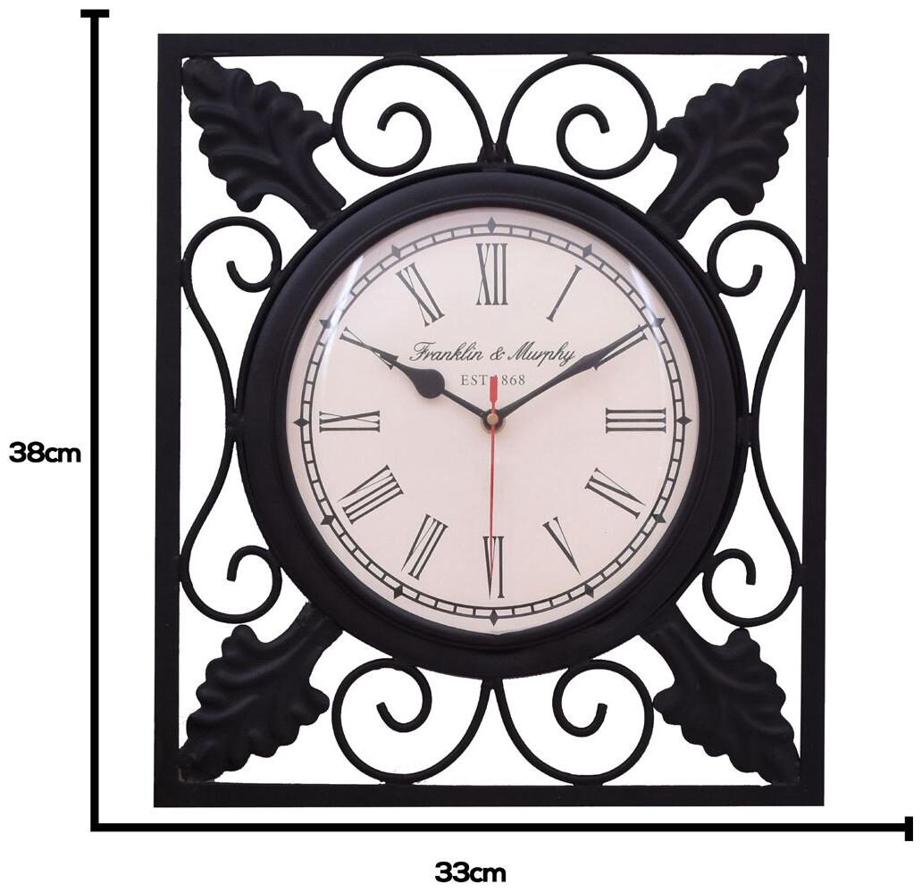 

Home Sparkle Steel Analog Wall clock ( Set of 1 )