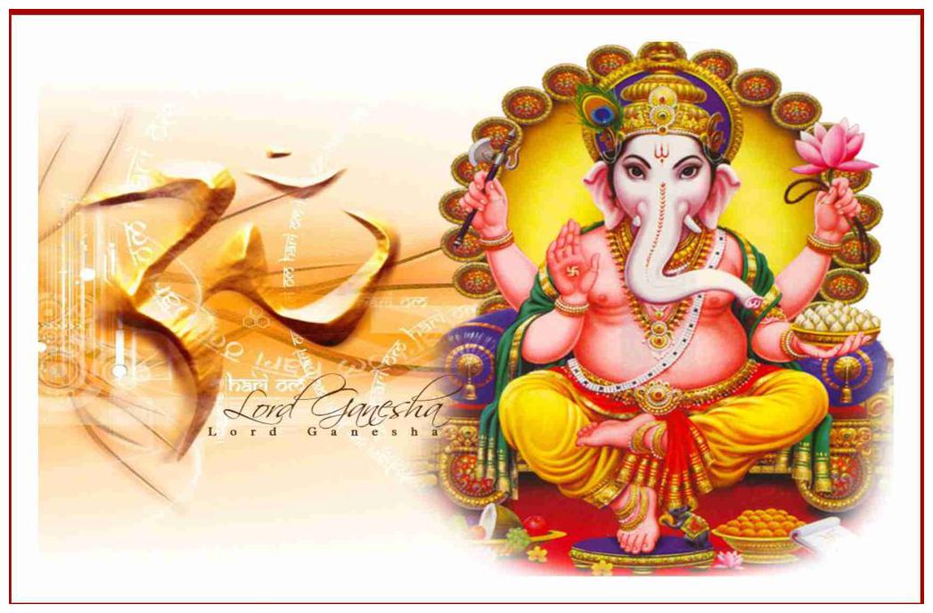 

Wall Poster Ganpati Vinyl Print Size (45x 30) cm Without Frame