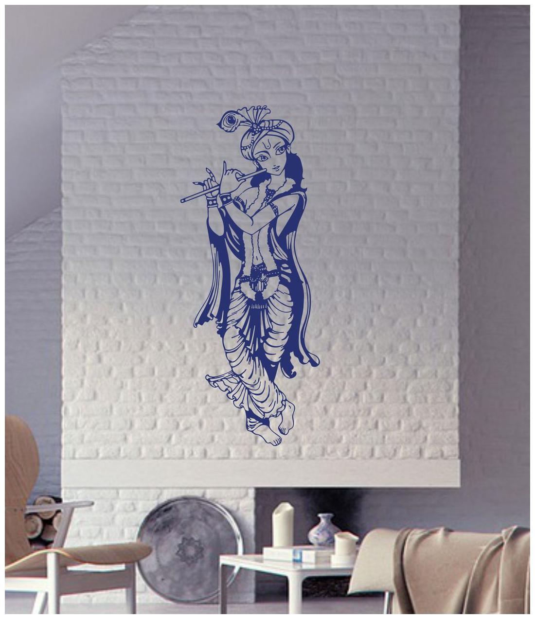 

Wall Sticker (Lord krishna Surface Covering Aera - 30 x 73cm)