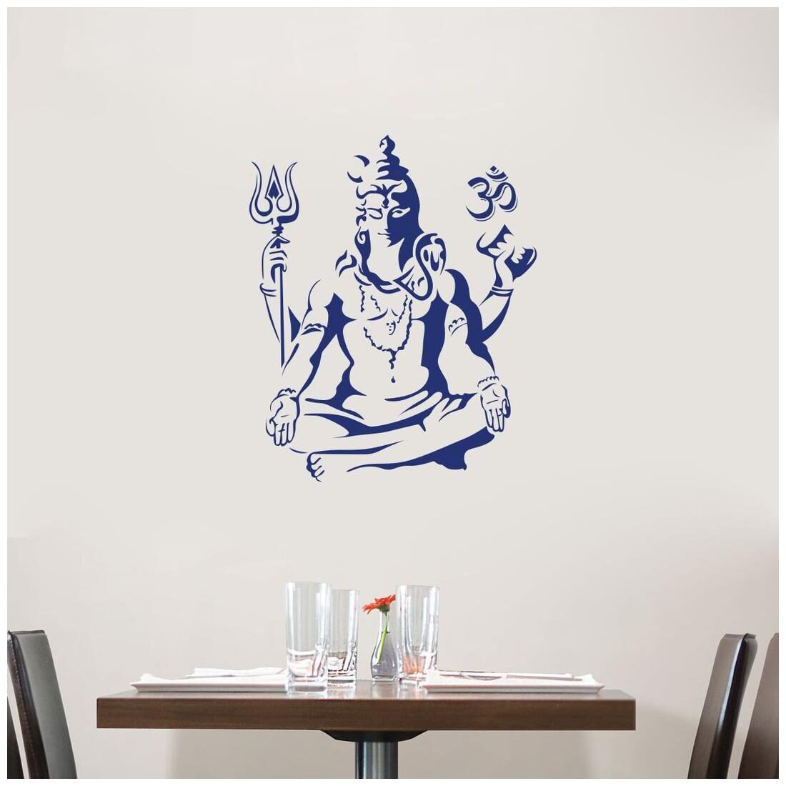 

Wall Sticker (Lord Shiva Surface Covering Area 48 x 58 cm)