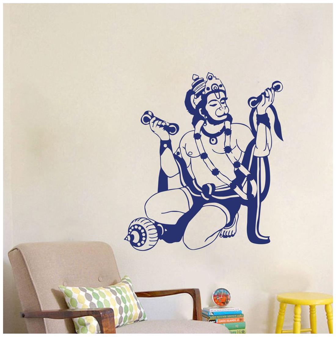 

Wall Sticker (Lord hanuman Surface Covering Aera - 58 x 66cm)
