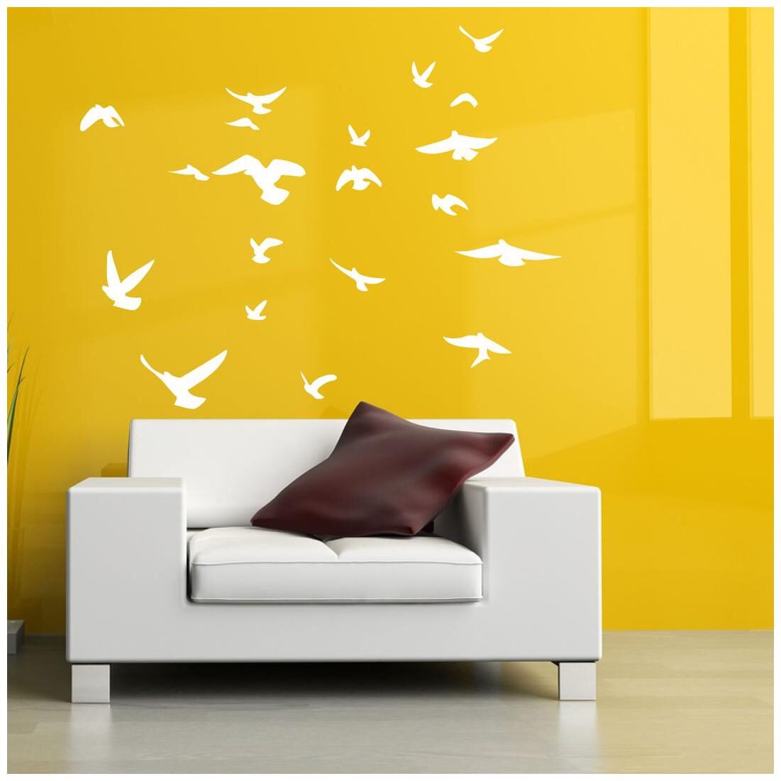 

Wall Sticker (Birds PVC Vinyl Surface Covering Area - 30 x 38 cm)