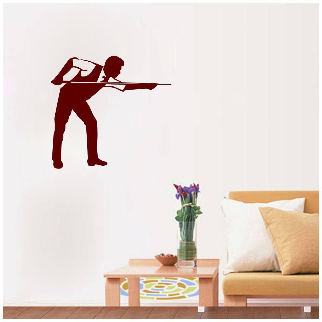 

Wall Sticker (Pool man PVC Vinyl Surface Covering Area - 30 x 33 cm)