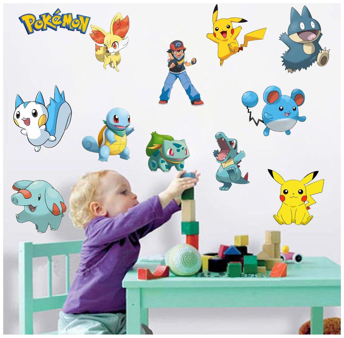 

Decor Villa Pokemon Wall Sticker PVC Vinyl Size -58 cm X 41 cm Multicolor