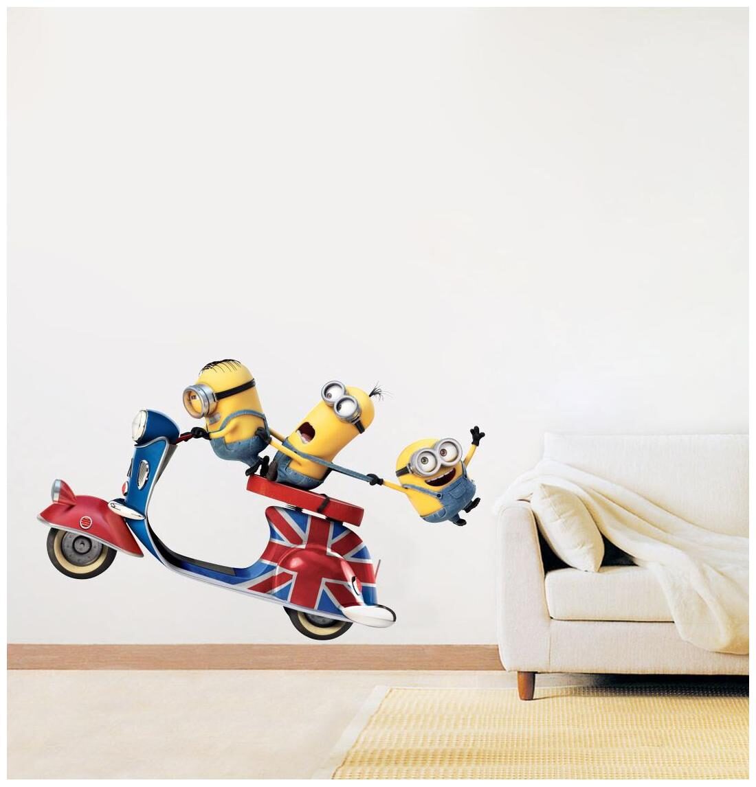 

Wall Sticker (Scooter Minionas Surface Covering Area 58 x 36 cm)