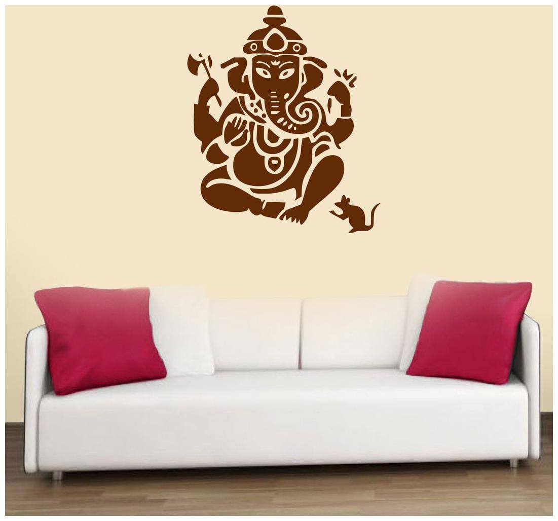 

Wall Sticker (Lord ganesha PVC Vinyl Surface Covering Area - 30 x 35 cm)