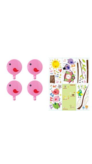 buy wall stickers hook cartoon animal strong stick hook coat wall