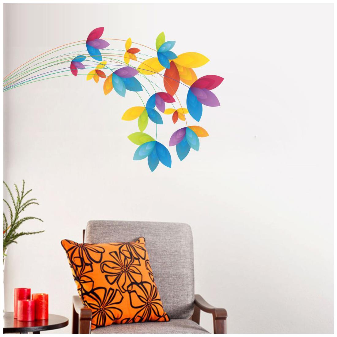 

Wall Sticker (Floral PVC Vinyl 58 45 CM)