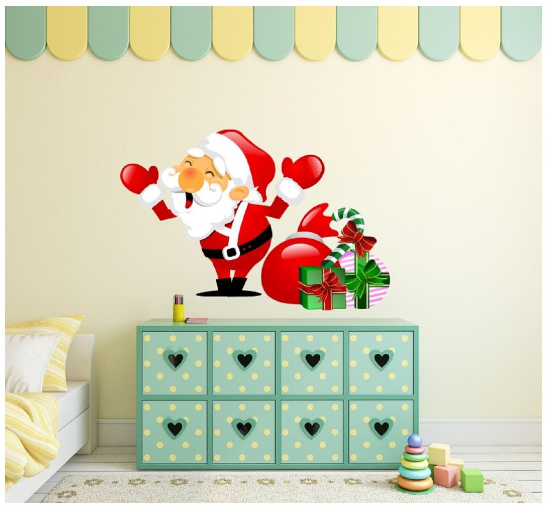 

Wall Sticker (Santa Claus3 PVC Vinyl 58 45 CM)