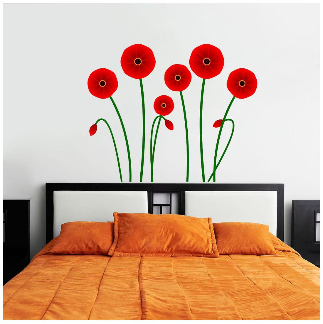 

Wall Sticker (flowers PVC Vinyl 68 55 cm)
