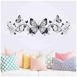 Buy Wall Stickers Butterflies Wall Art With Twisted Vine And