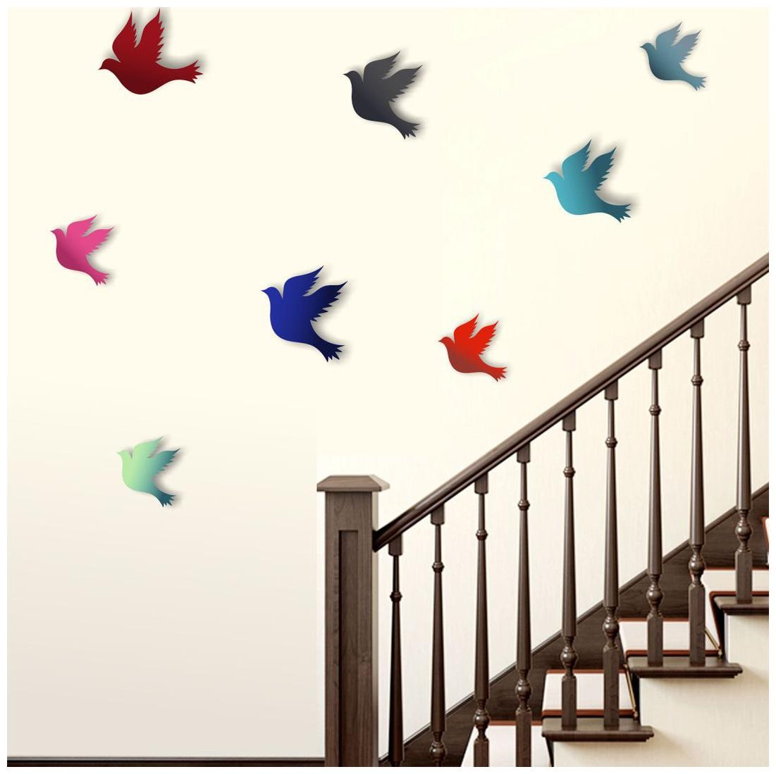 

wall wings Colorful birds flying Animals Animals PVC Sticker
