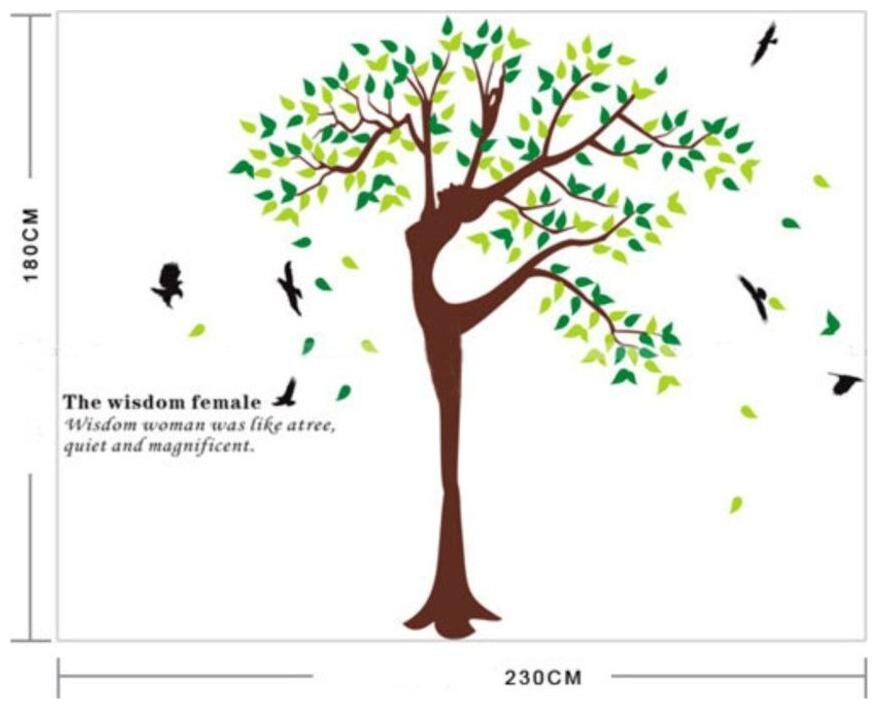 

Wall Wings Green tree girl Wall Sticker