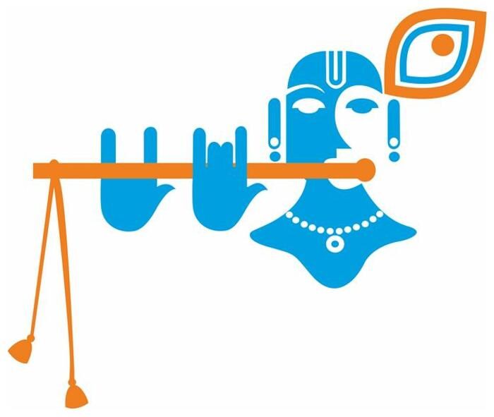 

Wall Wings Krishna In Modern Art Wall Sticker