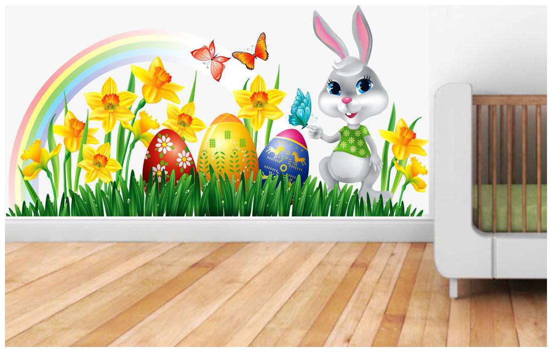 

wall wings Rabbit in a garden Cartoon characters Cartoon characters PVC Sticker