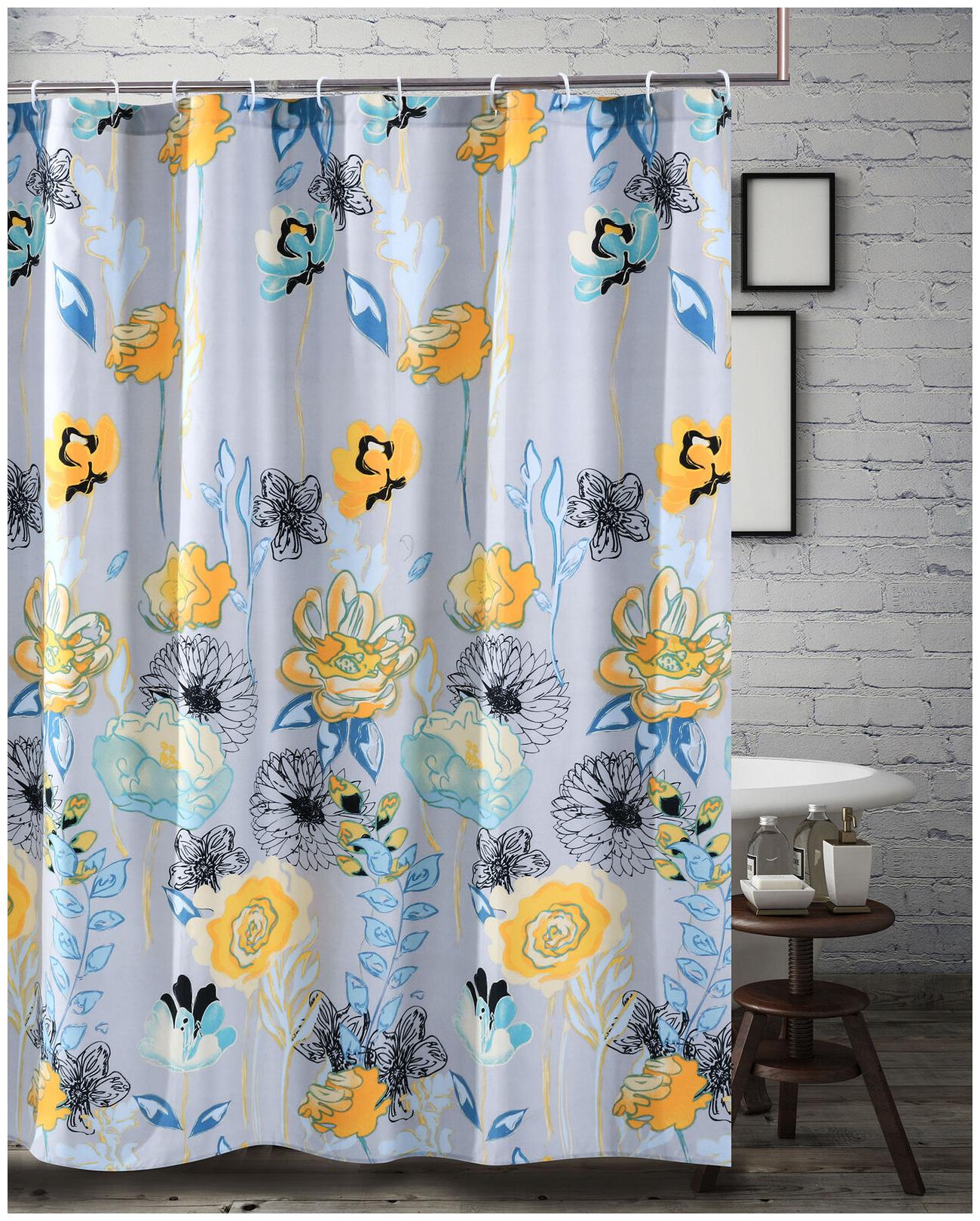 

Watercolor DreamGrayBathShower Curtain Gray