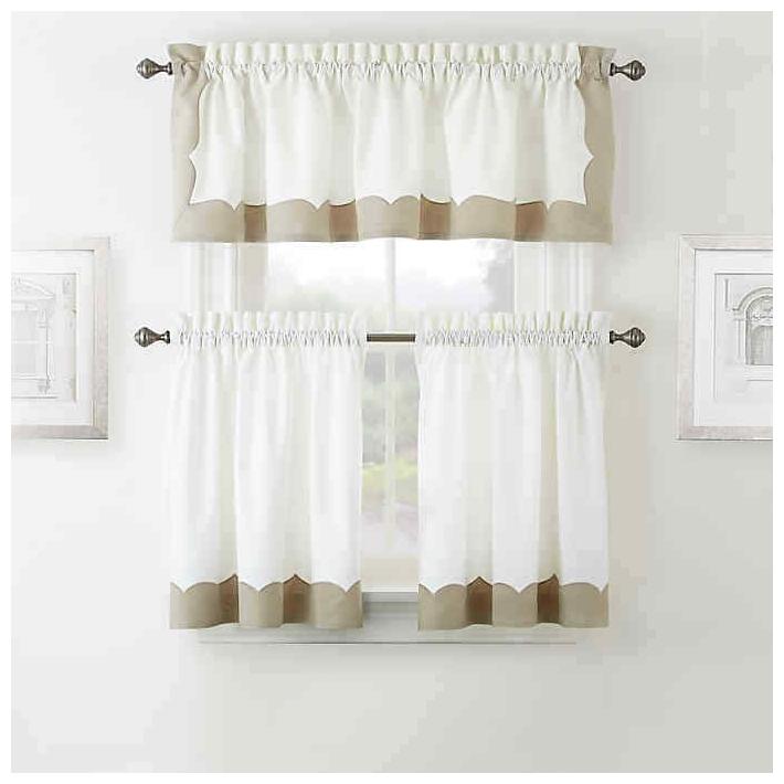 

Waterford Cassia 24-Inch Window Tier Pair in Beige