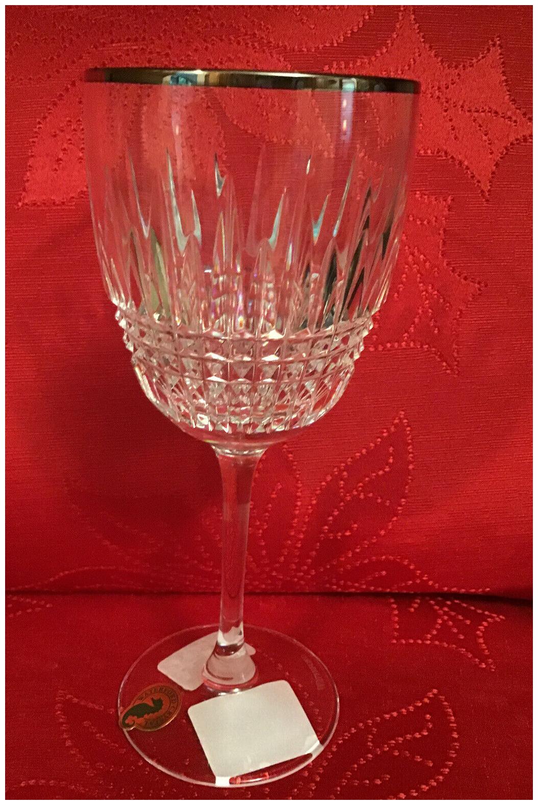 

Waterford Crystal Lismore Diamond Platinum White Wine Glass 163713 NEW