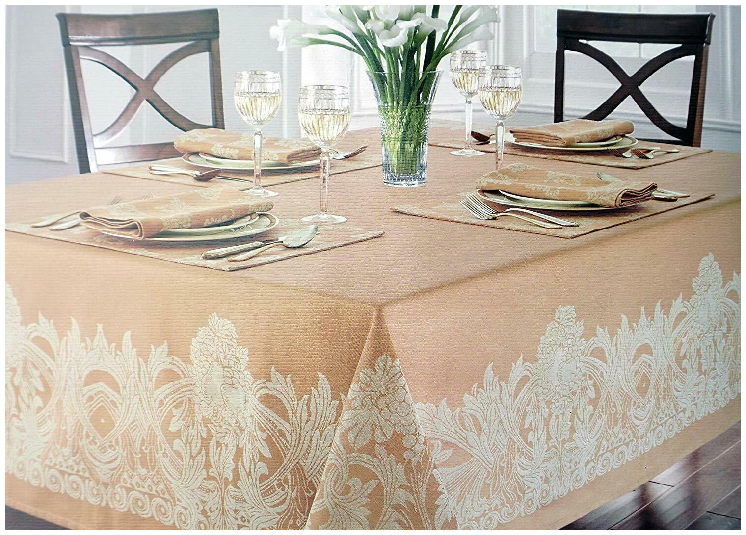 

Waterford Jacquard Floral Pattern Wheat and Tan Assorted Sizes 100 Cotton