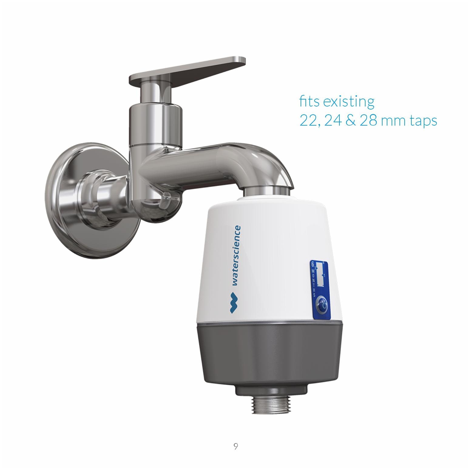 

WaterScience Wall Mount Abs Plastic Water Softeners ( Handle Controlled )