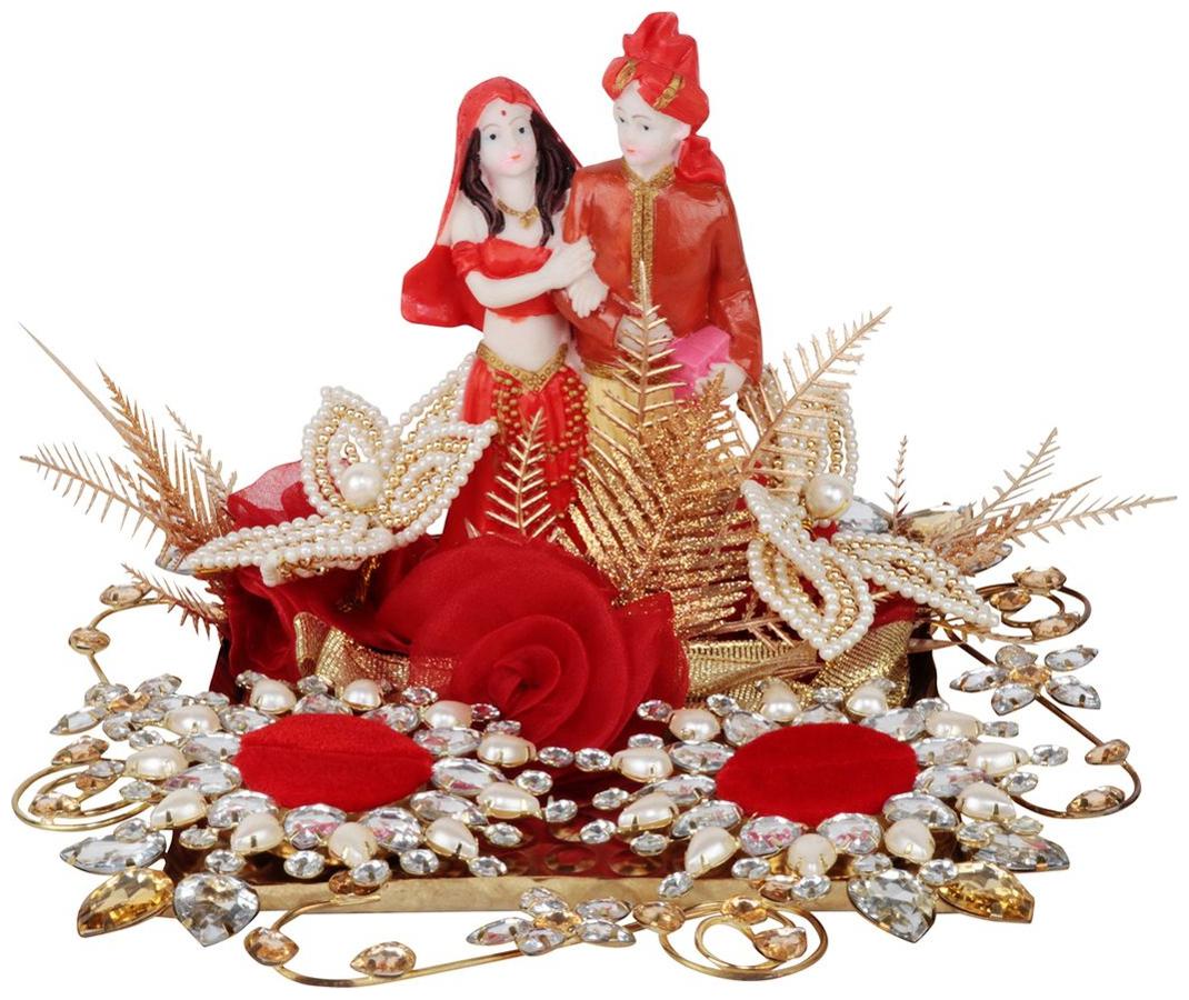 

Wedding Engagement Ring Platter 2 Ring Holders
