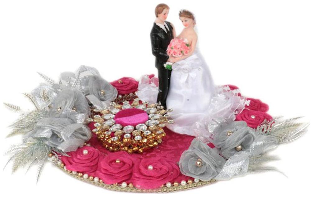 

Wedding Engagement Ring Platter Holder With Single Ring Holder