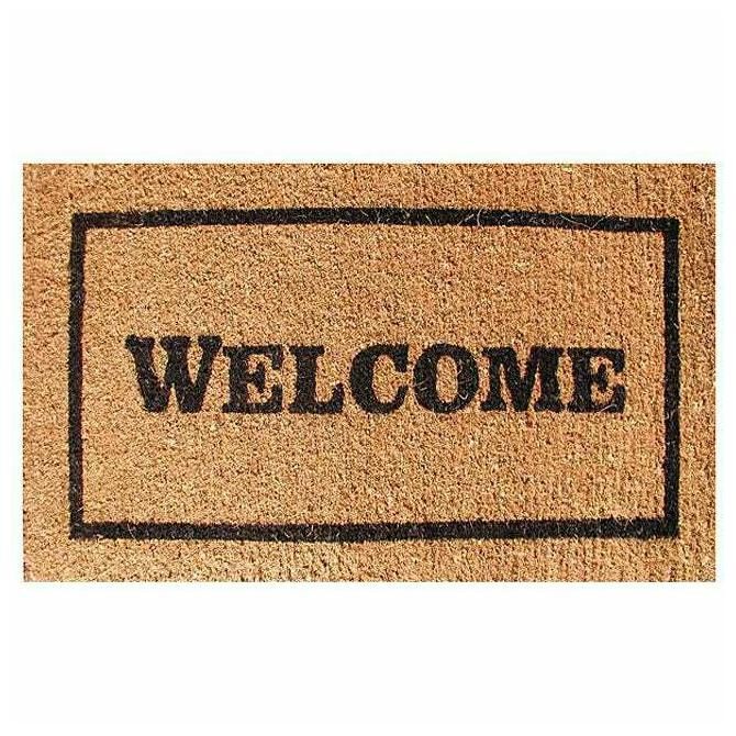 

Welcome Door Mat (30x18) Brown