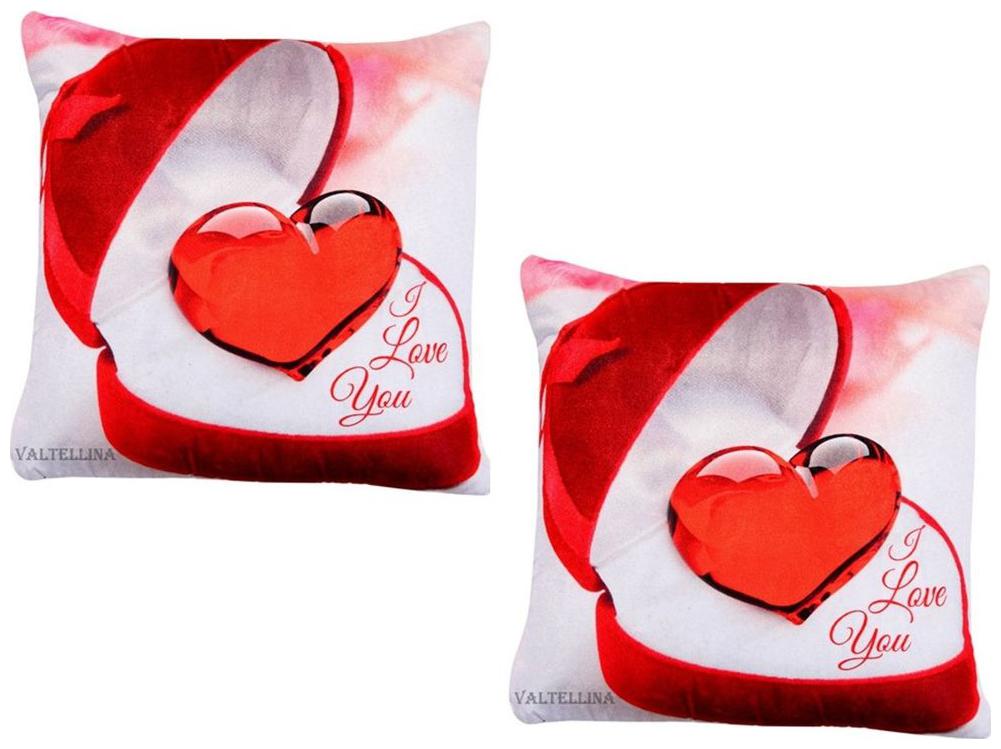 

Welhouse India Abstract Satin Red Cushion Cover ( Regular Pack of 2 )