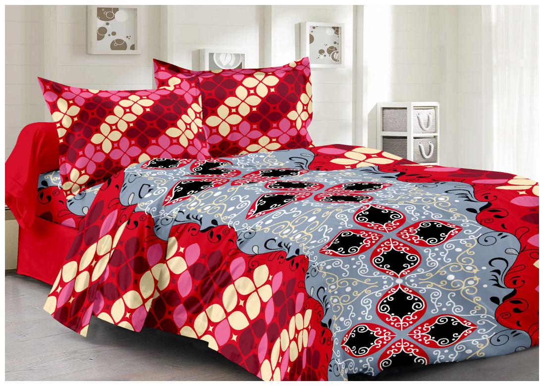 

Welhouse India Cotton Floral Double Size Bedsheet 180 TC ( 1 Bedsheet With 2 Pillow Covers Multi )