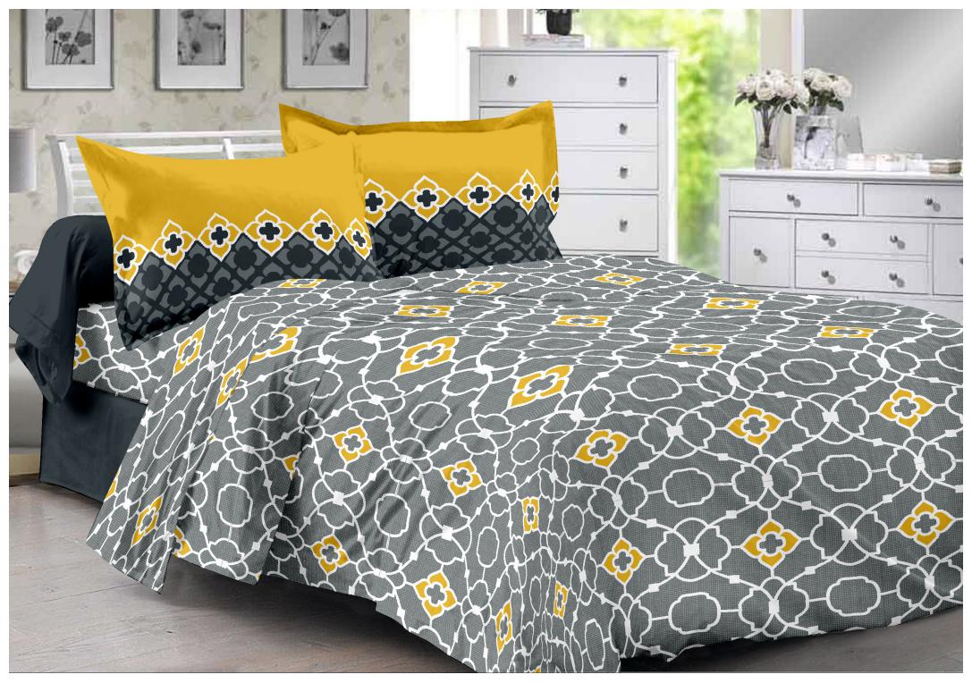 

Welhouse India Cotton Floral Double Size Bedsheet 180 TC ( 1 Bedsheet With 2 Pillow Covers Multi )